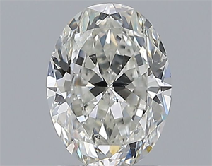 Picture of Natural Diamond 1.51 Carats, Oval with  Cut, H Color, SI1 Clarity and Certified by GIA