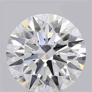 Picture of Lab Grown Diamond 4.07 Carats, Round with Ideal Cut, D Color, IF Clarity and Certified by IGI