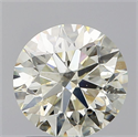Natural Diamond 1.50 Carats, Round with Excellent Cut, N Color, SI2 Clarity and Certified by GIA