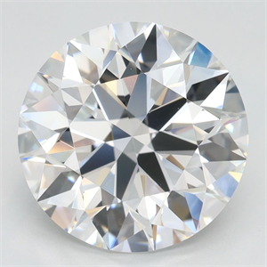 Picture of Lab Grown Diamond 4.01 Carats, Round with Excellent Cut, D Color, VVS1 Clarity and Certified by GIA