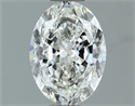 Natural Diamond 1.40 Carats, Oval with  Cut, H Color, VVS2 Clarity and Certified by GIA