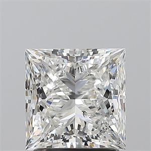 Picture of Natural Diamond 2.01 Carats, Princess with  Cut, H Color, SI2 Clarity and Certified by GIA