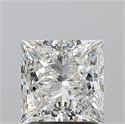 Natural Diamond 2.01 Carats, Princess with  Cut, H Color, SI2 Clarity and Certified by GIA