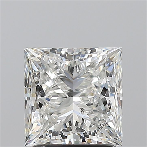 Picture of Natural Diamond 2.01 Carats, Princess with  Cut, H Color, SI2 Clarity and Certified by GIA