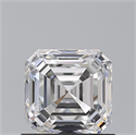 Natural Diamond 1.01 Carats, Asscher with  Cut, F Color, VVS1 Clarity and Certified by GIA