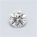 Diamante Natural 0.50 quilates, Redondo , Color J, claridad VVS2 y certificado GIA
