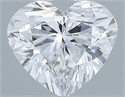 Natural Diamond 0.31 Carats, Heart with  Cut, D Color, VS2 Clarity and Certified by GIA