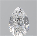 Diamante Natural 0.51 quilates, De pera , Color E, claridad VVS2 y certificado GIA