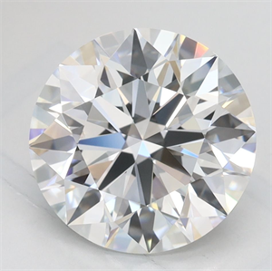 Picture of Lab Grown Diamond 3.06 Carats, Round with Excellent Cut, D Color, VVS1 Clarity and Certified by GIA