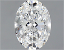 Natural Diamond 1.00 Carats, Oval with  Cut, D Color, IF Clarity and Certified by GIA