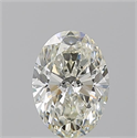 Natural Diamond 1.02 Carats, Oval with  Cut, J Color, SI1 Clarity and Certified by GIA