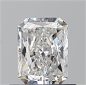 Natural Diamond 0.70 Carats, Radiant with  Cut, G Color, VVS1 Clarity and Certified by GIA