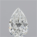 Diamante Natural 0.50 quilates, De pera , Color E, claridad SI1 y certificado GIA