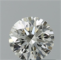 Natural Diamond 0.42 Carats, Round with Excellent Cut, H Color, IF Clarity and Certified by IGI