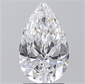 Diamante Natural 2.03 quilates, De pera , Color D, claridad VVS2 y certificado GIA
