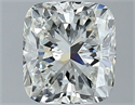 Natural Diamond 1.52 Carats, Cushion with  Cut, I Color, SI1 Clarity and Certified by GIA