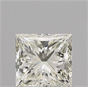 Natural Diamond 0.90 Carats, Princess with  Cut, K Color, VS1 Clarity and Certified by GIA