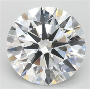Picture of Lab Grown Diamond 5.00 Carats, Round with Ideal Cut, D Color, IF Clarity and Certified by IGI