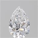 Natural Diamond 1.01 Carats, Pear with  Cut, D Color, VVS1 Clarity and Certified by GIA