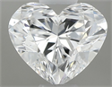 Natural Diamond 0.43 Carats, Heart with  Cut, D Color, SI1 Clarity and Certified by GIA
