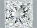 Natural Diamond 0.60 Carats, Princess with  Cut, I Color, VS2 Clarity and Certified by GIA