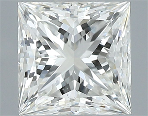 Picture of Natural Diamond 0.60 Carats, Princess with  Cut, I Color, VS2 Clarity and Certified by GIA