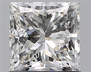 Picture of Natural Diamond 1.00 Carats, Princess with  Cut, H Color, VS2 Clarity and Certified by GIA