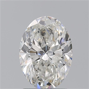 Foto Diamante Natural 2.01 quilates, Ovalado , Color G, claridad SI2 y certificado GIA de
