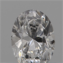 Natural Diamond 0.24 Carats, Oval with  Cut, D Color, SI1 Clarity and Certified by GIA