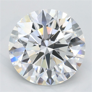Picture of Lab Grown Diamond 3.32 Carats, Round with Excellent Cut, D Color, VVS1 Clarity and Certified by GIA