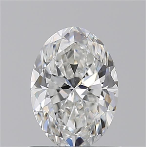 Foto Diamante Natural 1.01 quilates, Ovalado , Color F, claridad VS1 y certificado GIA de