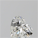 Natural Diamond 0.52 Carats, Heart with  Cut, K Color, VS2 Clarity and Certified by GIA
