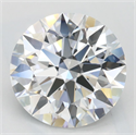 Lab Grown Diamond 2.67 Carats, Round with Excellent Cut, D Color, VVS1 Clarity and Certified by GIA