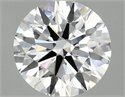 Lab Grown Diamond 1.50 Carats, Round with Ideal Cut, F Color, VS2 Clarity and Certified by IGI