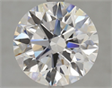 Lab Grown Diamond 4.40 Carats, Round with Excellent Cut, D Color, VVS1 Clarity and Certified by GIA
