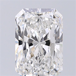 Foto Diamante Natural 3.52 quilates, Radiante , Color F, claridad VS2 y certificado GIA de