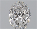 Natural Diamond 0.51 Carats, Oval with  Cut, D Color, I1 Clarity and Certified by GIA