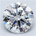 Diamante Natural 3.01 quilates, Redondo , Color F, claridad SI2 y certificado GIA