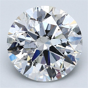 Foto Diamante Natural 3.01 quilates, Redondo , Color F, claridad SI2 y certificado GIA de