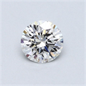 Diamante Natural 0.53 quilates, Redondo , Color D, claridad SI1 y certificado GIA