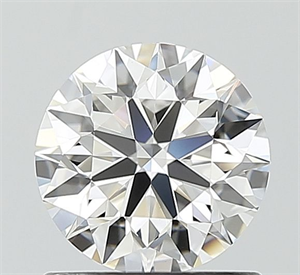 Picture of Lab Grown Diamond 1.00 Carats, Round with Excellent Cut, D Color, VVS2 Clarity and Certified by IGI