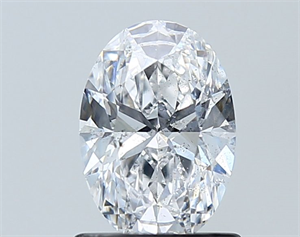 Foto Diamante Natural 1.01 quilates, Ovalado , Color D, claridad SI2 y certificado GIA de