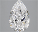 Natural Diamond 3.01 Carats, Pear with  Cut, D Color, VS2 Clarity and Certified by GIA