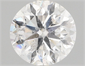 Natural Diamond 0.90 Carats, Round with Very Good Cut, F Color, I1 Clarity and Certified by GIA