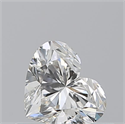 Natural Diamond 0.50 Carats, Heart with  Cut, I Color, VS2 Clarity and Certified by GIA