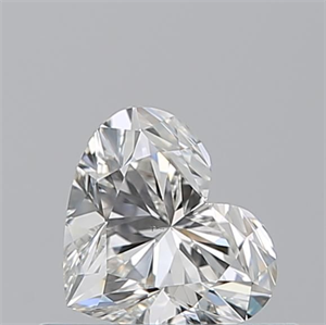 Picture of Natural Diamond 0.50 Carats, Heart with  Cut, I Color, VS2 Clarity and Certified by GIA