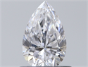 Natural Diamond 0.53 Carats, Pear with  Cut, D Color, VS1 Clarity and Certified by GIA
