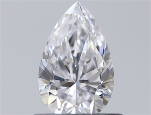 Picture of Natural Diamond 0.53 Carats, Pear with  Cut, D Color, VS1 Clarity and Certified by GIA