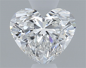 Picture of Natural Diamond 0.40 Carats, Heart with  Cut, F Color, VS1 Clarity and Certified by GIA