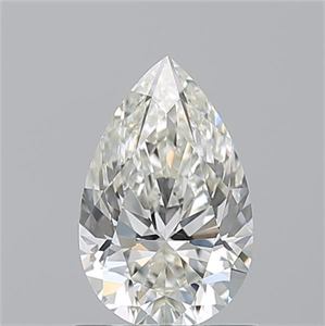 Picture of Natural Diamond 1.02 Carats, Pear with  Cut, J Color, VS2 Clarity and Certified by GIA